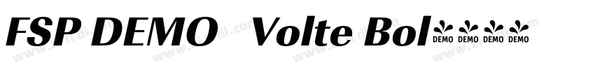FSP DEMO   Volte Bol字体转换